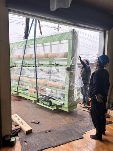 新規スリット、巻き取り機械設置